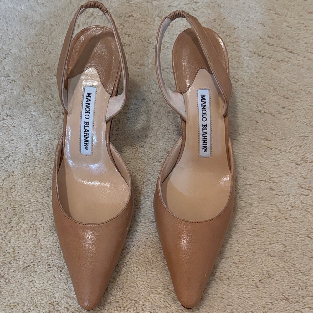 Manolo Blahnik Brown Heels